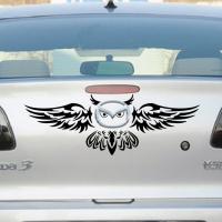 Car Stickers Owl Nighthawk Funny Reflective Decoration For Mazda Mazda 3/6 Axela Atenza CX-30/4/5 Logo Trunk Auto Styling K15