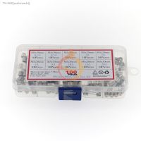 ☫☃❀ 100Pcs 5x20mm 0.2A-20A Quick Blow Glass Tube Fuse Assorted Kit Fast-blow Glass Fuses