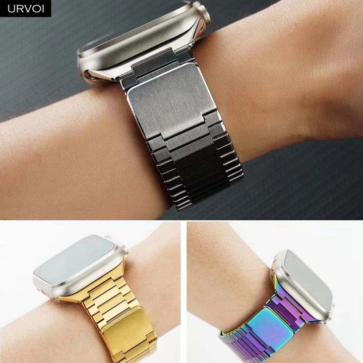 urvoi-band-for-apple-watch-ultra-series-8-7-6-se5432-stainless-steel-magnet-loop-metal-strap-for-iwatch-link-bracelet-titanium-straps