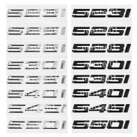 NEW Metal BMW 523i 525i 528i 530i 535i 540i 545i 550i Car Sticker Modified Letter and Number Sticker Black Silver Trunk Emblem Badge Decal yang