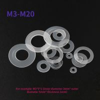 ☜☎♝ 30/50/100pcs M3 M3.5 M4 M4 M5 M6 M8 M10 M14 M16 M18 M20 Plastic Nylon Flat Washer Plane Spacer Insulation Gasket Ring For Screw