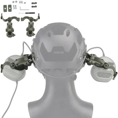 【hot】☎  Headset Rail Mount Bracket Set 360° Rotation Headsets Helmet Guide for Core ARC and Wendy