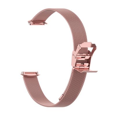 สำหรับกิ๊บติดสายนาฬิกาโลหะสำหรับ Fitbit Luxe (สีชมพูกุหลาบ) (ลดเอง)