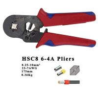 QZ-Hsc8 10sa Crimping Pliers 0.25-10mm2 23-7awg Hsc8 6-6a 0.25-6mm2 With Box Tube Type Needle Type Terminal Mini Crimp Wire Tools