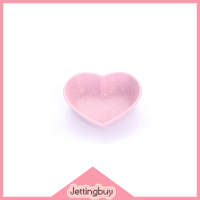 Jettingbuy】ชามฟางข้าวสาลีรักรูปร่างหัวใจ,ลดกระหน่ำซอสถั่วเหลืองใส่น้ำส้มสายชู