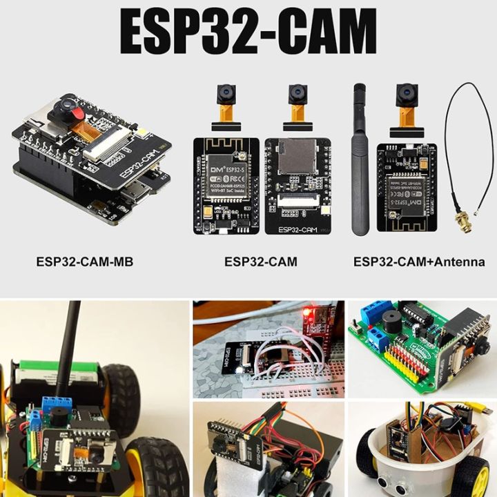 ส่วนลดวันหยุด-esp32-cam-wifi-esp32บอร์ดพัฒนาโมดูลกล้องโมดูลบลูทูธพร้อมโมดูลกล้อง-ov2640-2mp-สำหรับ-arduino