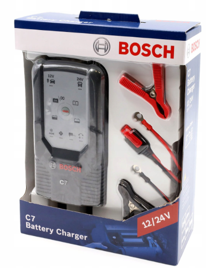 BOSCH เครื่องชาร์จแบตเตอรี่ รุ่น C7 Battery Charger 12/24 Volt สำหรับ ...