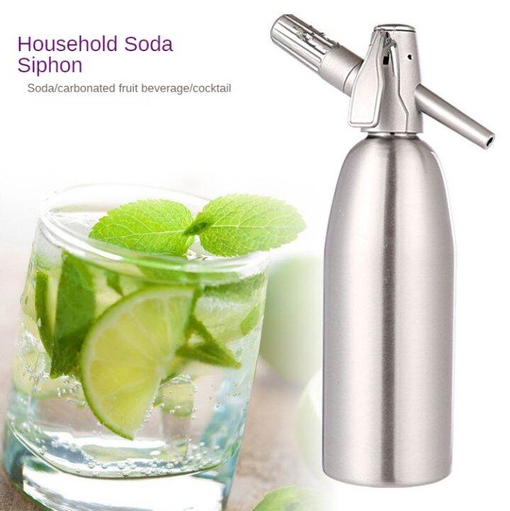 1L Soda Siphon CO2 Dispenser WATER Bubble Generator Cool Drink Cocktail