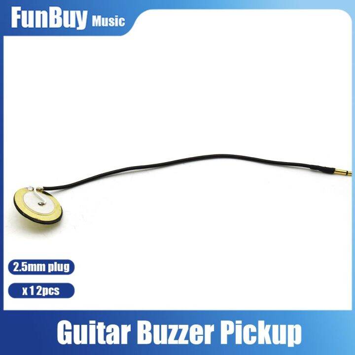 12pcs-guitar-piezo-electric-buzzer-piezo-pickup-with-2-5mm-plug-acoustic-mandolin-ukulele-pickup