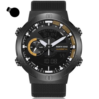 Mens Outdoor Sports Waterproof Smart Watch Alarm Clock Stop Watch Countdown Multifunctional Student Black Gold Watch