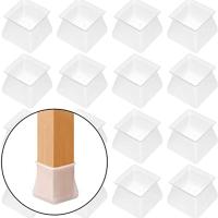 Silicon Furniture Legs Protection Chair Cover Square &amp; Round Anti-slip Table Feet Pad For Chair Caps Floor Protector 4/8/16pcs Furniture Protectors Re