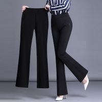 CODiy085671 Plus Size S-4XL Seluar Slack Perempuan Panjang Wanita High Waist Murah Muslimah Palazo Bootcut Pants Women Long Pants Korean Casual Cotton Black Pants Office Wear Vintage Flare Woman Pant Hitam