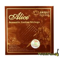 สายกีตาร์โปร่ง Alice แบบเคลือบกันสนิม Coated Phospher Bronze Widing รุ่น AWR47L (12-53) สายกีต้าร์ สายกีตาร์ สายกีต้า