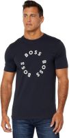 BOSS Mens Contrast Circle Logo Cotton T-Shirt