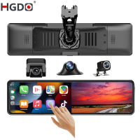 HGDO 2.5K &amp; 1080P &amp; 1080P Dash Cam 3 In 1 GPS WIFI CarPlay Video Recorder Android Auto Car DVR กล้องหน้าภายในกระจกมองหลัง