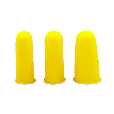 3Pcs Silicone Anti-cut Heat Resistant Finger Protector Fingers Cap Cooking Tool