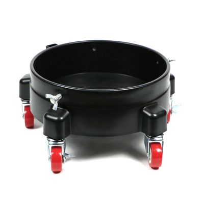 11.5 Inch Bucket Dolly Easy Push Removable Rolling Bucket Dolly 5 Roll Swivel Casters To Move 360 Degree Turning Black