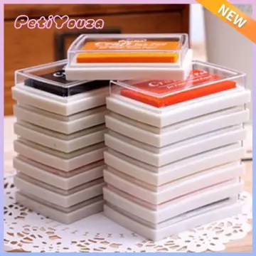 Craft Rainbow Finger Ink Pads Washable Diy Stamp Ink Pads For Rubber Stamps  Paper Scrapbooking Wood