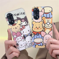 KT มือถือลายแมว เคส Phone Case OPPO A38 OPPOA38 4G เคส อนิเมะการ์ตูนน่ารักใหม่ เคส Hello Kitty ลายเสือเรียงกันตกเทรนด์สร้างสรรค์2023ฝาหลังนิ่ม Cover