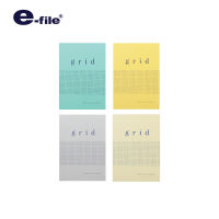 e-file (อี-ไฟล์) สมุดโน้ตลายตารางกริด ขนาด A5 รหัส CNB119