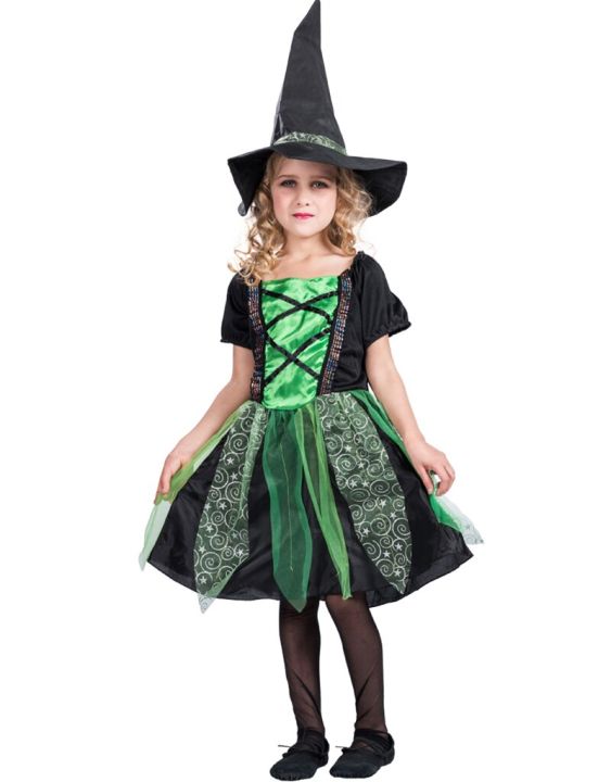 Eraspooky Little Witch Girls Carnival Costume Children Halloween ...