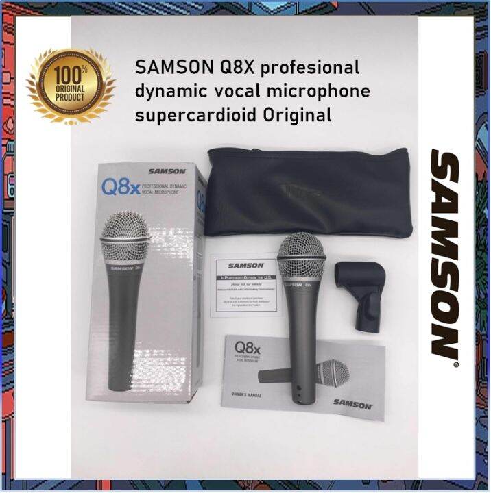 SAMSON Q8X profesional dynamic vocal microphone supercardioid Original ...