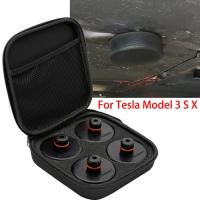 Automobile Lifting Jack Pad  with Storage Case Fit for Tesla Model 3/S/x/Y