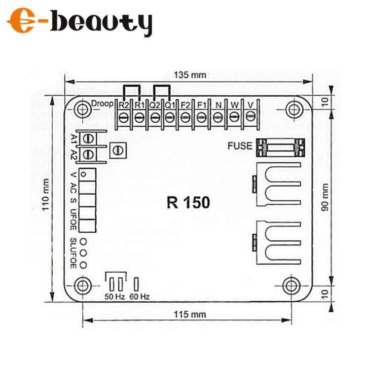 เครื่องกำเนิด-r150เครื่องควบคุมแรงดันไฟฟ้าอัตโนมัติเครื่องกำเนิดไฟฟ้ากระแสสลับ-avr