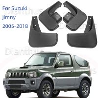 บังโคลนหน้าด้านหลังสำหรับรถยนต์ Suzuki Jimny 2005-2018กันการสาดป้องกันการเปรอะเปื้อน