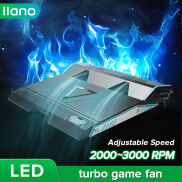 Llano Máy Tính Tản Nhiệt Màu Đen Với Đèn LED Máy Tính Xách Tay Turbofan Đế