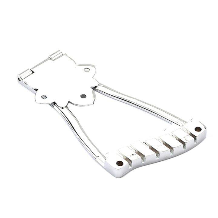 6 Strings Jazz Guitar Bridge Trapeze Tailpiece for Hollow Body Archtop