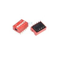 10PCS red 5p dip 5 Position TOGGLE switch doule Row 5PIN PITCH 2.54MM Slide Switches 5 PIN Electrical Circuitry  Parts