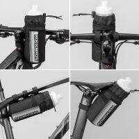 ✇๑ ROCKBROS Bicycle Bag Cycling Ultra-light Front Pocket Handlebar Rod Package Pot Reflective Strap Bag Removable Bike Accessories