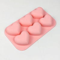 Chocolate Six Mousse Silicone Love Lines Cake Valentines DIY Heart