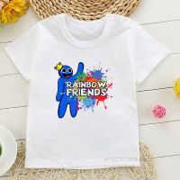 Kids Summer T-shirt Hot Game Rainbow Friends Cartoon Print Boys/Girls Tees Baby Birthday Gfit Clothes Comfortable Versatile Top