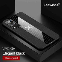 เคสโทรศัพท์สำหรับ Vivo X60,ฝาหลังกันกระแทกขอบนิ่มลายผ้าการต่อสู้สามครั้ง