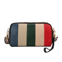 Rainbow Color Stripe Purse Women Pink Crossbody Bag Small Envelope Clutch Handbags Designer Shoulder Bag Luxury Brand Sac A Main