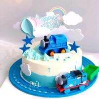 WW of Christmas Little Train Railway Cake Topper Crane Tractor Cake Birthday Decor Kid Boy Baby Shower Christmas Party Xmas By. Decore