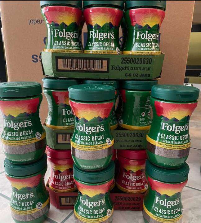 FOLGERS Decaf/Classic Roast/Cappuccino Instant Coffee 200g/226g/453g