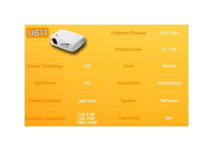 nikytek-ub11-ใหม่สุดprojector-wi-fiไวไฟและบลูทูธในตัวโปรเจคเตอร์-มินิขนาดเล็ก-1080p-mini-projector-โปรเจคเตอร์พกพา