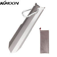 KKmoon Taruor Titanium Garden Hand Serrated Shovel Outdoor แคมป์ปิ้งเดินป่า Backpacking Trowel With Clip