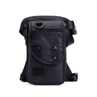 {PYAO Travel Department Store}Men Fanny Waist Pack Waterproof Leg Bag Drop Messenger Shoulder Bags Travel Motorcycle Tactical Chest Pouch Bum Hip Belt Purse