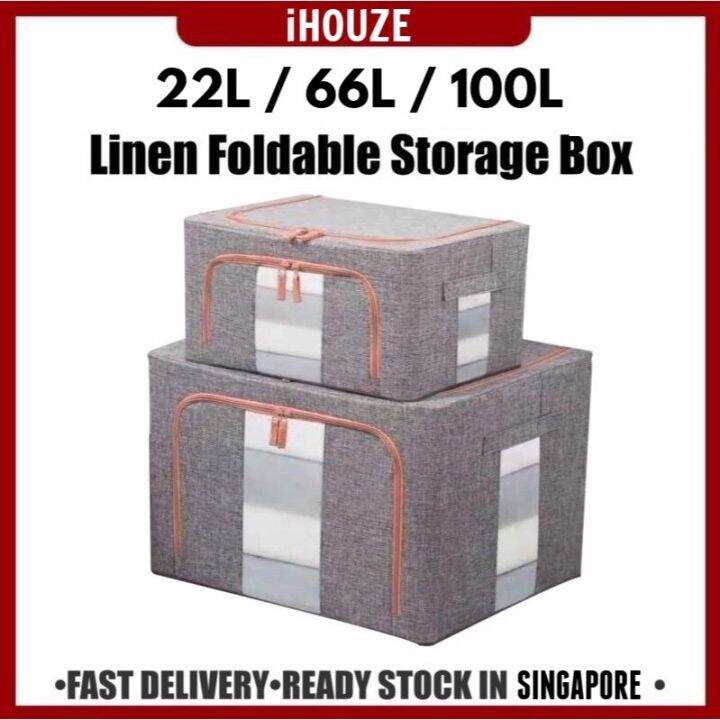 {Storage box} [ SG Ready Stock] 22L/66L/100L Storage Box Large Capacity