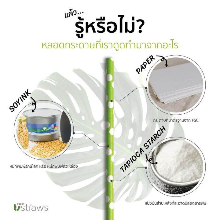 หลอดกระดาษ-ลายริ้ว-เเบรนด์-paper-straws-ขนาด-6mm-160mm-food-grade-มาตรฐานจาก-fsc-บรรจุ100-หลอด-ผู้ผลิตเจ้าเเรกในประเทศไทย