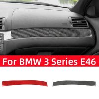 For BMW 3 Series E46 1999-2004 Car Accessories Carbon Fiber Interior Car Co-Pilot Dashboard Panel Trim Strip Cover Stickers