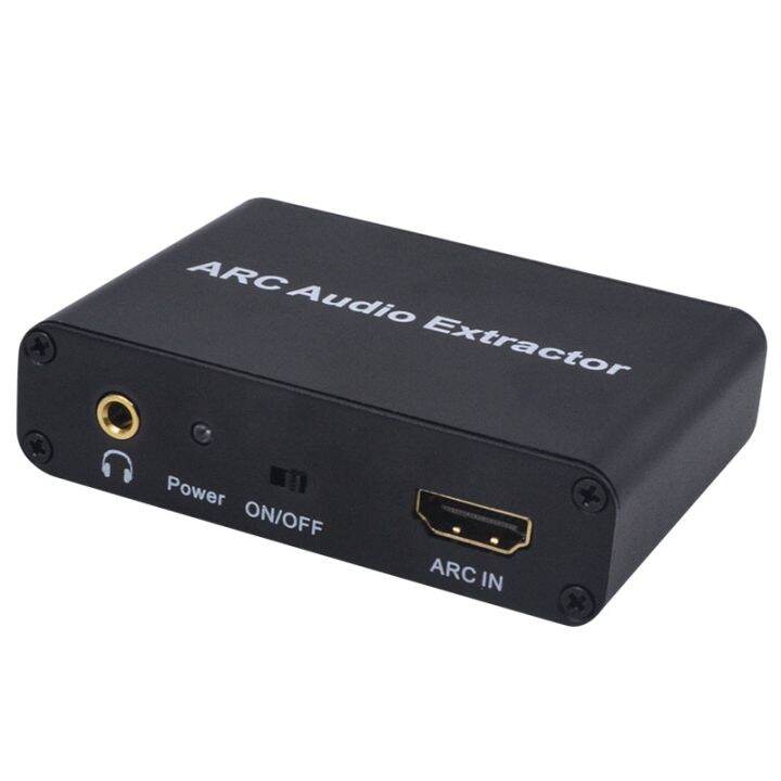HD ARC Audio Extractor DAC ARC L/R Coaxial SPDIF Jack Extractor Return Channel Converter For