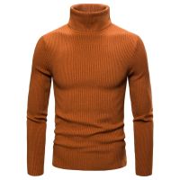 2023 Autumn and Winter Mens Turtleneck Sweater Male Version Casual All-match Knitted Sweater