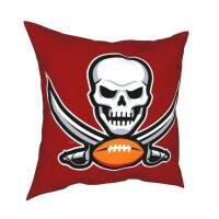 Buccaneers $ ฟุตบอลโจรสลัดตลกตกแต่งน่ารักปลอกหมอนสี่เหลี่ยม Buccaneers Football Tampabay Bucs Tombrady Tampa Gobucs