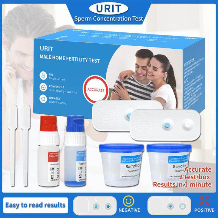 URIT 2 SET Sperm Count Test Kit One Step Male Fertility Test Sperm