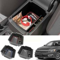 Car Armrest Box Storage For Volkswagen VW For Tiguan 2016 - 2020 Central Console Storage Box Car Styling V8U6